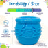 SodaPup Honey Pot, Durable Dog Treat Dispenser & Enrichment Toy Made in USA from Non-Toxic Rubber Material
