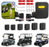 Golf Cart Side View Mirrors with Turn Signal Light - No Drilling Foldable Mirrors Compatible with Ezgo Yamaha ICON Club