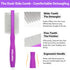 Pain-Free Dematting Comb Kit for Dogs & Cats, Dual-Side Detangling Comb Set, Dematting Brush for Long Haired Pets