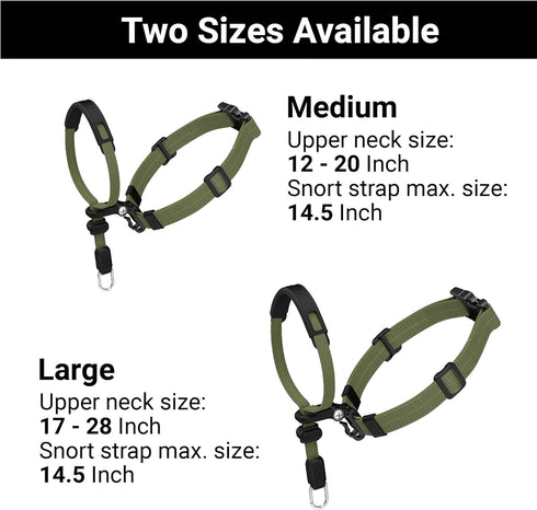 SVD.PET No-Pull Dog Headcollar, Chew-proof Protector for Comfort, Easy to Wear and Adjust, Medium Size for Small and