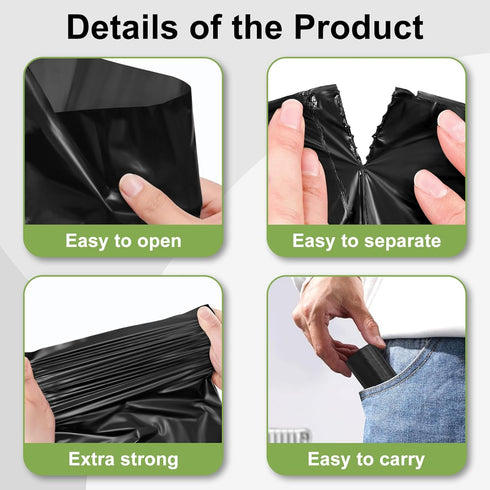 16 (240 Toplive Dog Waste Bags, Poop Bags for Dogs, Extra Thick Strong Leak-Proof Doggy Bags Rolls Bags), Black