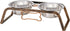 Loving Pets Black Label Collection Rustic Bone Diner, 1-Quart, Aged Copper for Dogs