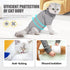 JOHNBOLIN Cat Surgery Recovery Suit, Protective Soft Cone Onesie Shirt for Female Male Pets (Grey, Large)