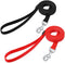 AMAGOOD 6 FT Puppy/Dog Leash, Durable Traditional Style with Easy Collar Hook, Great for Small Medium Large Dogs (Black