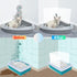 3 Pack Large Size Cat Litter Box Pee Shields - Easy Cleaning Frosted High Side Splash Guard for Open Top Litter Pan