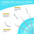 7 Pieces Dog Teeth Cleaning Kit, Includes Stainless Steel Tooth Scaler, Scraper, and 3 Head Dog Toothbrush