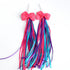 Kids' Bicycle Bowknot Streamers, Scooter Handlebar Tassel for Boys Girls, Blue Purple