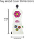 Foretra Limited Edition Girl Power Design Fairway Wood Head Cover - Tour Quality Golf Club Cover