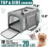 Pet Carrier for Large Cats 20 lbs+, Soft Sided Small Dog Travel Carrier, Top Load, Collapsible