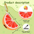 BlissBud Grapefruit Shape Dog Poop Bag Holder and Carrier - Leash Attachment Poo Bag Dispenser with Stylish Cute