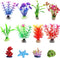 Artificial Aquarium Plants, Aquatic Simulation Plants, Seaweed Water Plants, 12 pcs Lifelike Decorations for Fish Tanks