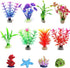 Artificial Aquarium Plants, Aquatic Simulation Plants, Seaweed Water Plants, 12 pcs Lifelike Decorations for Fish Tanks