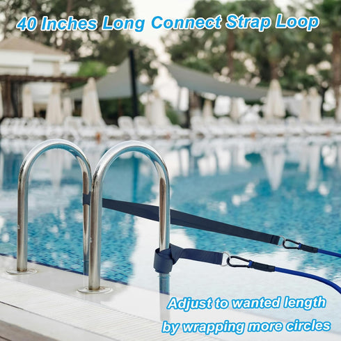 Swimming Resistance Training Set, Aquatic Resistance Belt, Swim Parachute, Pool Harness Trainer, Swim Exercise Accessory