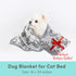 1 Pack 3 Premium Soft Dog Blankets for Small Dogs, Calming Puppy Blanket Throw for Cat Kitten, 24 * 16 Inches, Grey