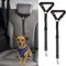 2 Packs Dog Cat Safety Seat Belt Strap, Adjustable Nylon Fabric Restraints for Vehicle Seatbelts