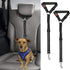 2 Packs Dog Cat Safety Seat Belt Strap, Adjustable Nylon Fabric Restraints for Vehicle Seatbelts