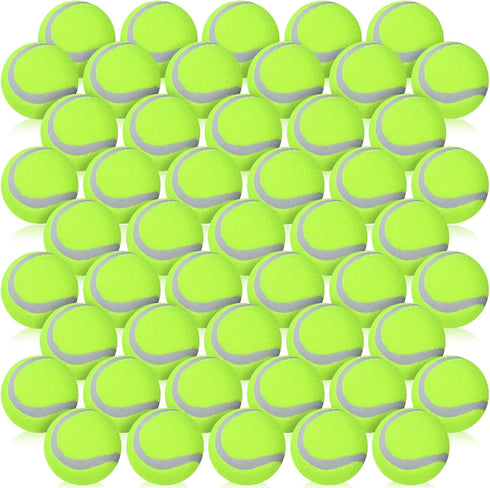 50 Packs Dog Mini Tennis Balls, Training Pet Tennis Toys Yellow Ball for Large Medium Small Dogs