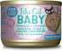 Tiki Cat Baby, Chicken Tuna & Chicken Liver Mousse & Shreds, High-Protein and Flavorful, Wet Cat Food for Kittens 4 Weeks Plus, 1.9 oz. Cans (Pack of 3)