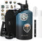 One Gallon Insulated Water Bottle with DIY Stickers, 128oz Large Sports Stainless Steel Jug, Triple Wall Vacuum Cold