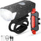 Rechargeable Bike Lights Set, Ultra Bright Bicycle Rear Lights for Night Riding, Waterproof 4 Modes