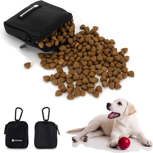 COOWONE Dog Training Treat Pouch, Waterproof Dog Treat Bag, Dog Treat Pouch with Clip, Treat Pouches for Pet Training, Puppy Treat Tote, Pocket Sized Dog Treat Bag