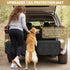 Waterproof SUV Cargo Liner for Dogs - Pu Leather Pet Car Seat Cover Protector with Bumper Flap, Non-Slip Backseat Mat