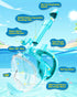 QingSong Kids Snorkel Mask, Full Face Snorkeling Set with Camera Mount, 180 Degree Panoramic View Gear