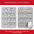 Dog Crate Mat (24" X 18") 2 Pack, Soft Bed Mat with Cute Prints, Anti-Slip Bottom, Personalized Dog Crate Pad, Machine
