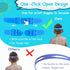 Vvinca Kids Swim Goggles for Ages 3-12, 2024 Upgraded Design with Ear & Nose Plug, Wide View