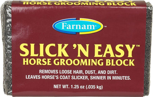 Farnam Slick 'N Easy Grooming Block for Horse, 1.25 oz.