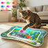 Interactive Cat Toy for indoor Cats, Upgraded Cat Water Mat with Fish