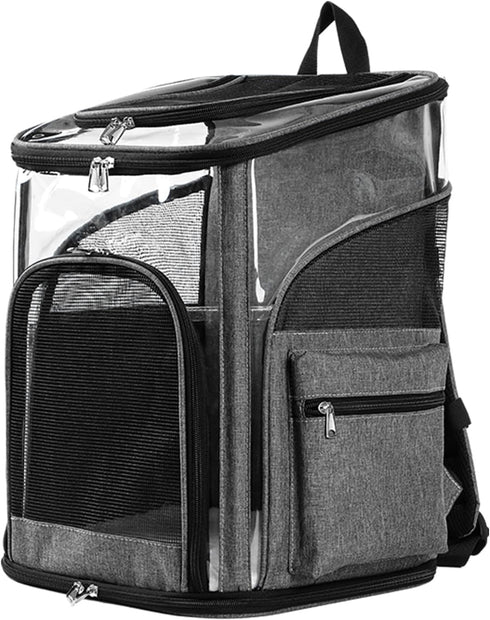 Cat Carrier Backpack for Small Medium Pets - Lightweight Portable Travel Carrier Bag for Cats & Dogs up to 26 Lbs,