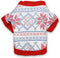 DroolingDog Small Dog Christmas Clothes, Red Xmas T Shirt for Small Dogs, Large Puppy Tee Shirts