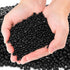 SOUJOY 3 LB Black Crystal Chip Stone, Polished Aquarium Gravel, Natural Decorative Mini Pebbles