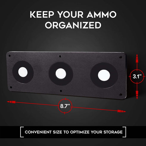 Ammunition Ammo Keeper MG Magnetic Holder for Gun Magazines and Clips, Organize Mount in Your Gun Safe, Locker Cabinet