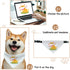 Dog Bandana with Adjustable Buckle, 2 PCS Sublimation Double-Sided Blank for Medium and Large Dogs, White, L