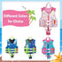 HeySplash Toddler Swim Vest, Kids Swimming Jacket for 30-50/50-80lbs, Floaties Vest with Safety Strap, M 3-6 Yrs/L 6-9