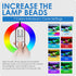14W Aquarium Light with 24/7 Natural Mode - Adjustable Timer, Expandable Bracket, 7 Color Brightness for 12~18IN Fish