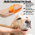 Dog Bath Brush, 2 Pcs Grooming Brush for Shedding Short Haired Dogs, Rubber Bristles for Soothing Massage