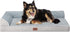 Orthopedic Dog Bed for Large Dogs, Waterproof Bed with Bolsters, Removable Washable Cover & Non-Skid Bottom (Large,