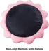 Jiupety Cute Calming Dog Bed, Anxiety Bolster Dog Bed with Octopus Shape for Large Dogs - Pink, Red