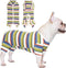TONY HOBY Dog Pajamas Jumpsuit, Colorful Shirt for Dogs Surgery Recovery Suit for Small Medium Breeds (Blue&White, XL)