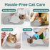 Pawfun Cozy Self-Adhesive Cat Grooming Wrap, Cat Wrap for Cutting Nails, Breathable Anti-Scratch Cats Swaddle Bag