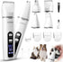 JIUWIIL Dog Clippers for Grooming, 4 in 1 Dog Grooming Kit Hair Clipper
