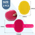 2pcs Dog Grooming Brush, Pet Shampoo Bath Brush Dog Grooming Shedding Brush Soothing Massage Rubber Comb