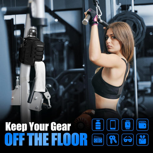 NATURE PIONEOR Magnetic Gym Bag for Men and Women - Magnet Water Bottle Holder Sling Carrier with Crossbody Shoulder