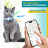 HONGTOP H Cat GPS Tracker, Waterproof Pet GPS Tracker for Cats, Cat Tracker Collar with Safety Elastic Buckle, Works