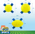 3 Count Hartz Dura Play Sports Ball Variety Dog Toy, Bacon Scented Squeaky Latex Yellow & Blue Toy