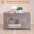 ZENY Cat Litter Box Enclosure, Litter Box Furniture Hidden, Wooden Litter Cabinet with Divider, Farmhouse Style Cat