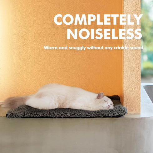 Self Warming Cat Bed, Extra Warm Thermal Pet Pad 29.1 x 18.9 Inch for Indoor Outdoor Pets with Removable Cover
